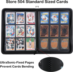 Rayvol Premium 500+ Pockets Card Binder, 9-Pocket Ringless Trading Card Album... - Image 2