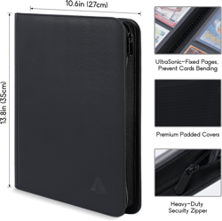 Rayvol Premium 500+ Pockets Card Binder, 9-Pocket Ringless Trading Card Album... - Image 4
