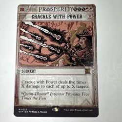 MTG - Crackle with Power - Mythic Regular #22 NM/MINT OTJ: Breaking News - Image 1