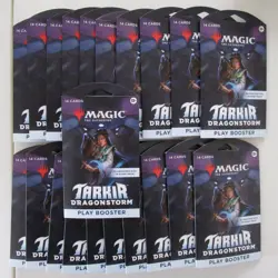 TARKIR DRAGONSTORM - MTG MAGIC THE GATHERING - PLAY BOOSTER SLEEVED - Lot of 21 - Image 1