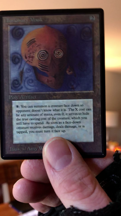 MTG - Illusionary Mask - Beta -Legacy - Altered - Read - EDH - Watch Item Video! - Image 2