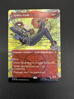 Spider-Punk (0210) - Foil - Borderless R MTG Marvel's Spider-Man - Image 1