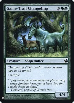 Game-Trail Changeling - Foil - Mystery Booster #123/150 MTG Magic The Gathering - Image 1