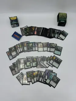 90+ Magic The Gathering Cards 2015-2016 Half In Sleeves See Pics Bulk Rare MTG - Image 1