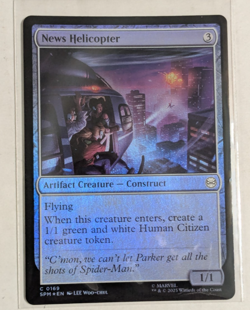 2025 MTG Magic the Gathering - Spider-Man - News Helicopter - C 169 FOIL - Image 1