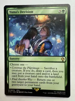 x1 Yuna's Decision R MTG Commander: Final Fantasy M/NM, English - Image 1