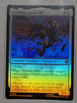 2025 MTG Magic the Gathering - Spider-Man - Starling Aerial Ally - C 18 FOIL - Image 1