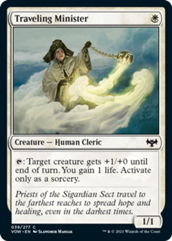 Traveling Minister - Foil - Innistrad: Crimson Vow #039/277 MTG Magic The Gather - Image 1