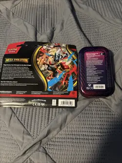 Pokemon TCG 3 Booster Pack From Mega Evolution and 1 Mega Evolution Mini Tin New - Image 2