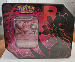 NEW! Pokemon Team Rocket MewTwo Collector Tin - Factory Sealed Destined Rivals - Image 1