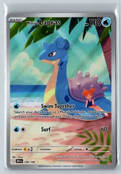Pokemon SV10: Destined Rivals #194/182 Misty's Lapras - Image 1