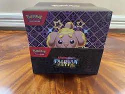 Pokemon TCG Paldean Fates Tech Sticker Display (12 Blister Packs) - Fidough - Image 1