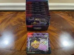Pokemon TCG Paldean Fates Tech Sticker Display (12 Blister Packs) - Fidough - Image 2