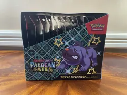 Pokemon TCG Paldean Fates Tech Sticker Display (12 Blister Packs) - Fidough - Image 3