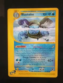 Pokemon BLASTOISE Expedition Base 37/165 Never Been Played - Image 1