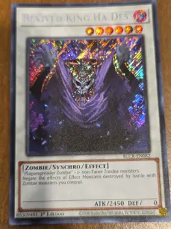 Yugioh Revived King Ha Des BLCR-EN082 Secret Rare 1st Edition NM - Image 1