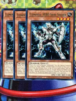 Yugioh Elemental HERO Solid Soldier TOCH-EN040 Playset - Image 1