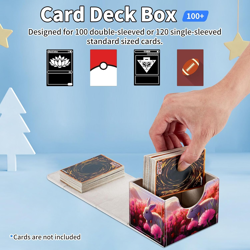 For MTG Commander Deck Box,Card Deck Box for Trading Yugioh Mtg,Fits 100 Double - Image 3