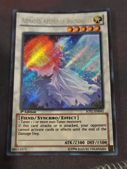 Yugioh Armades, Keeper of Boundaries JOTL-EN045 Secret Rare Judgment LP 1st - Image 1