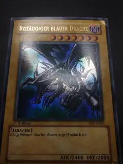 YUGIOH 2003 | RED-EYES B. DRAGON | SDJ-G001 | 1ST EDT | GERMAN | GOOD (PLAYED) - Image 5