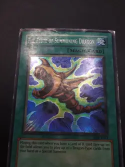 YUGIOH 2002 | THE FLUTE OF SUMMONING DRAGON | SDK-E039 | POOR (HEAVY PLAYED) - Image 5