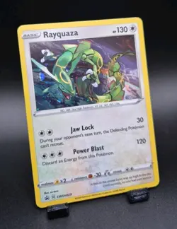 Rayquaza SWSH029 Sword & Shield Black Star Promo Cosmos Holo Pokemon Card - Image 5