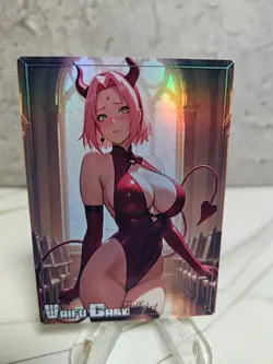 Sakura Trading Card Waifu Goddess Story Anime Girl holo Karte Manga Full Art - Image 1
