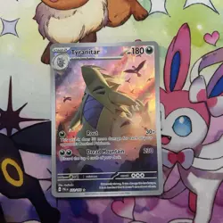 2023 Pokemon TCG Tyranitar Holo Rare Card 222/193 Sv02 Paldea Evolved - Image 1