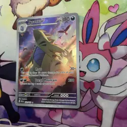 2023 Pokemon TCG Tyranitar Holo Rare Card 222/193 Sv02 Paldea Evolved - Image 3