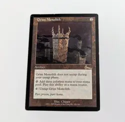 Mtg Magic The Gathering Urzas Legacy Grim Monolith Card - Image 1
