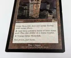 Mtg Magic The Gathering Urzas Legacy Grim Monolith Card - Image 3