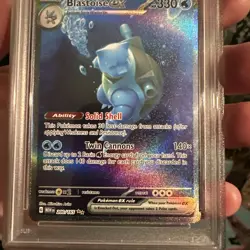 Pokemon TCG Blastoise EX 151 Ultra Rare Card Scarlet Violet 200/165 PSA 10 - Image 2