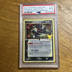 GRENINJA GOLD STAR #144 CELEBRATIONS - PSA 9 POKEMON CARD Elite Trainer Box - Image 1