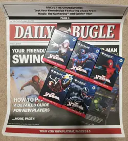 SDCC 25 MTG Magic Cards Marvel SPIDER-MAN Welcome Deck Full Set 5 w/Daily Bugle - Image 1