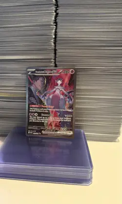 Pokemon Team Rockets Mewtwo EX Special Illustration Card 231/182 Destined Rivals - Image 1