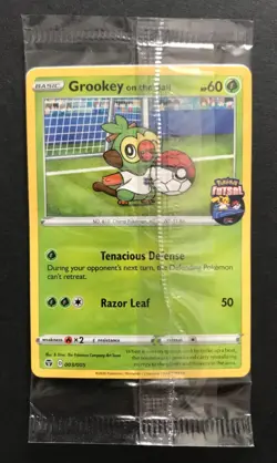 Grookey On The Ball 003/005 Futsal Pokemon Card PROMO UK Exclusive NEW SEALED - Image 1