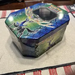 Pokemon Cards And Xerneas Empty Tin Lot - Image 1
