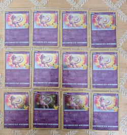 12 Card Lot Mew 011/025 Holo Celebrations Pokemon TCG - Image 1