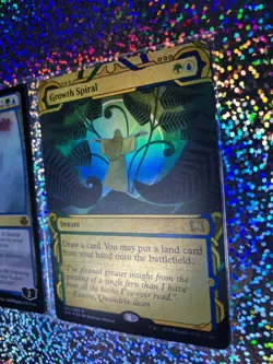 MTG Foil: Rare 061/063 Growth Spiral; Mythic 034/067 Kiora, the Crashing Wave - Image 4