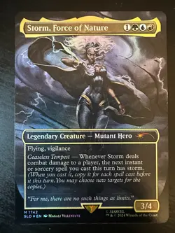 Storm, Force of Nature (Rainbow Foil) Secret Lair Drop Foil Lightly Played - Image 1