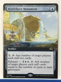 Riverchurn Monument - Extended Art - DFT 0381 - MTG Aetherdrift - Regular - Image 1
