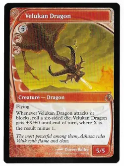 MTG Velukan Dragon Future Sight Mystery Booster 2 (MB2) Rare Magic #145 Unplayed - Image 1