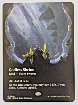 Godless Shrine MINT Borderless 280 Edge of Eternities EOE MTG Rare Land Unplayed - Image 1