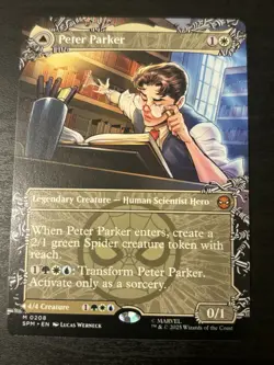 Peter Parker // Amazing Spider-Man - 208 - SPM - NM - MTG Magic the Gathering - Image 1