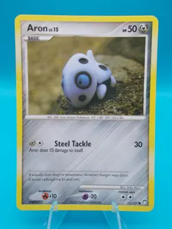 Aron 71/123 Mysterious Treasures Pokemon TCG Regular Lightly Played - Image 1