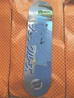 Blastoise Pokemon Skateboard Deck - Santa Cruz - 🆕Opened With Mystery Wrapping! - Image 1