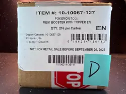 Factory Sealed Case 6x Booster Box Enhanced Mega Evolution ME01 Pokemon TCG D - Image 1