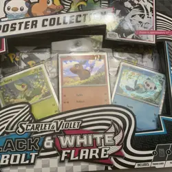 Pokemon Black Bolt and White Flare Poster Collection Box Sealed English New - Image 2
