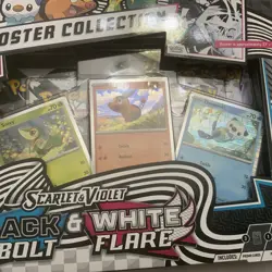 Pokemon Black Bolt and White Flare Poster Collection Box Sealed English New - Image 4