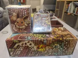 OPENED Eevee Heroes Gym Set Box + Deckbox + Sleeves (Sealed) JAPANESE EXCLUSIVE - Image 2